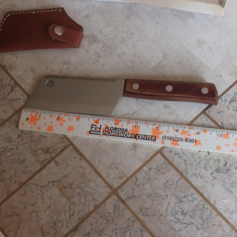 Vintage/collectable "Sawtooth Cleaver" By KA-BAR CUTLERS,New York, Read Below... - Picture 6 of 11